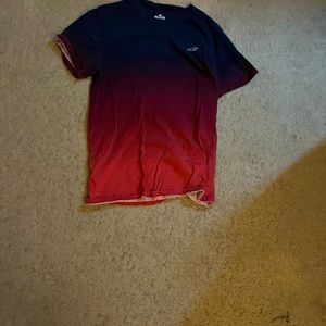 Black Fade to red Holister shirt